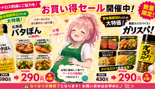 🔥数量限定‼️フードロス商品がお買い得✨人気調味料が大特価🎉