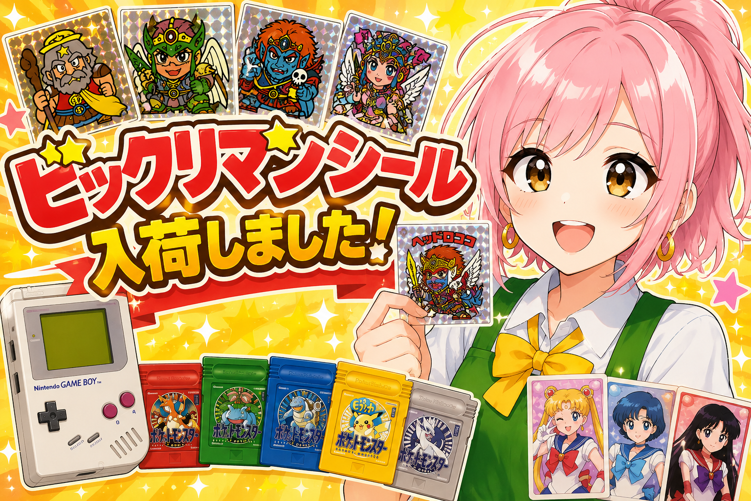 懐かしさ爆発🔥】当時物ビックリマンシールが入荷✨セーラームーン
