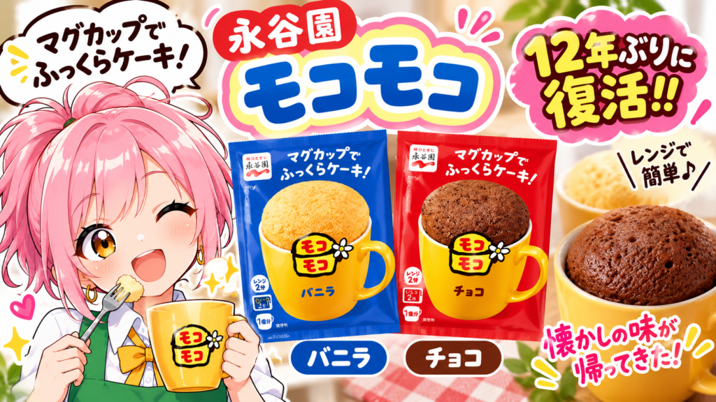 12年ぶりの復活！】永谷園「モコモコ」が入荷しました🧁✨ | NEXTSTAGE